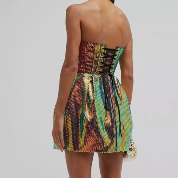 NWT Bronx & Banco Maraya Sequin Corset Mini Dress - Picture 3 of 15